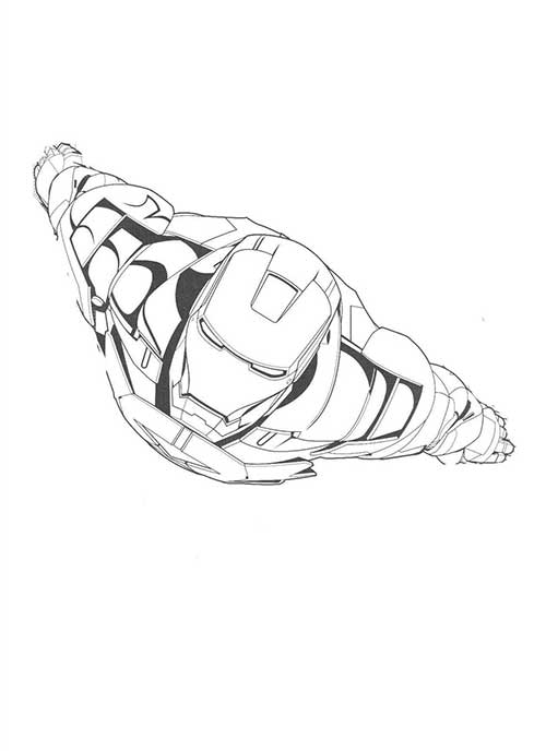 Desenho de Homem de Ferro (Iron Man) para imprimir