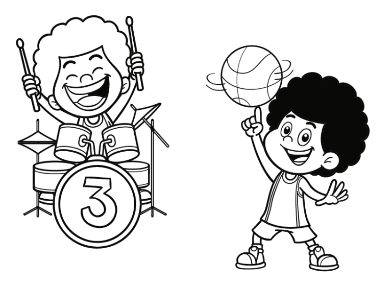 3 Palavrinhas para Colorir e Imprimir