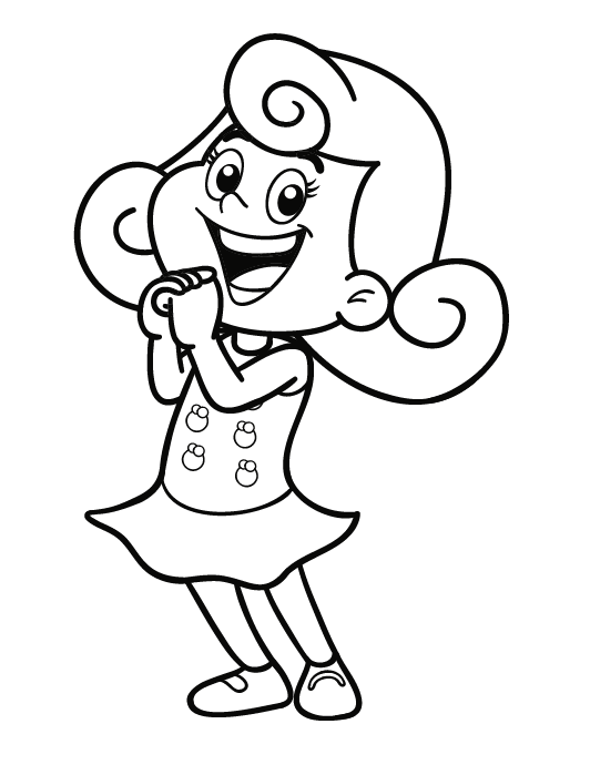 Desenho de 3 Palavrinhas para imprimir