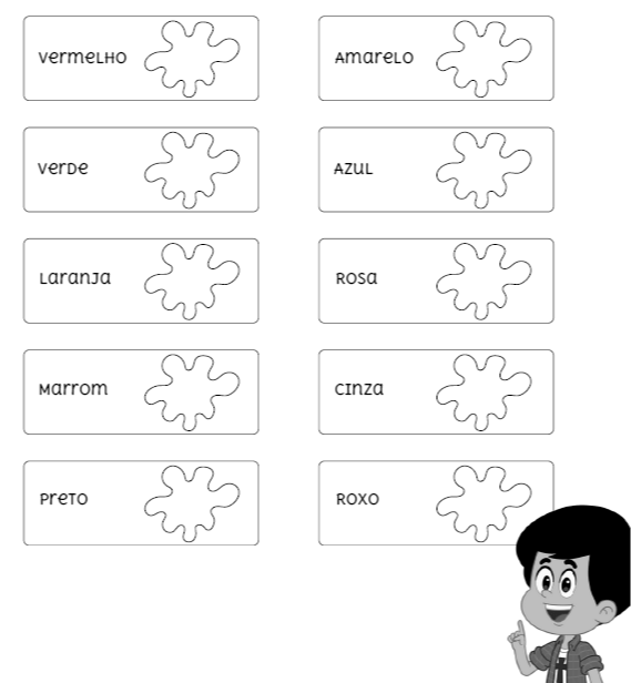 Desenho de 3 Palavrinhas para imprimir