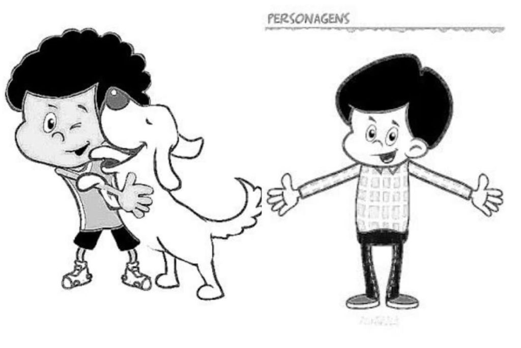 Desenho de 3 Palavrinhas para imprimir