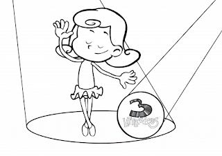 Desenho de 3 Palavrinhas para imprimir