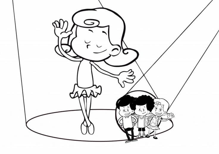 Desenho de 3 Palavrinhas para imprimir