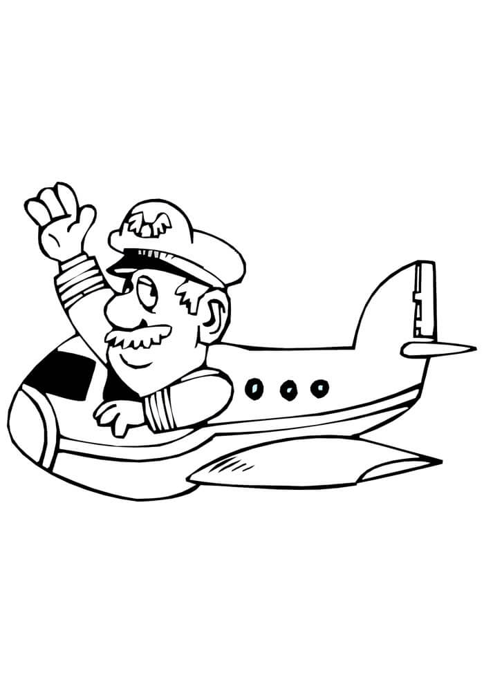 Desenho de Avião para imprimir