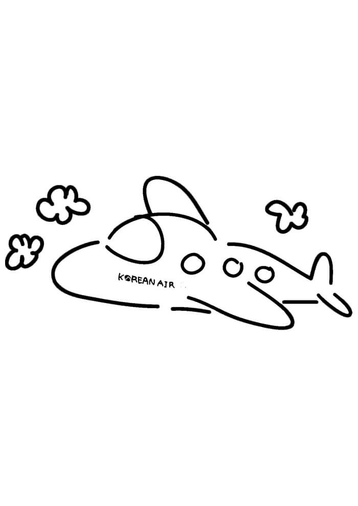 Desenho de Avião para imprimir