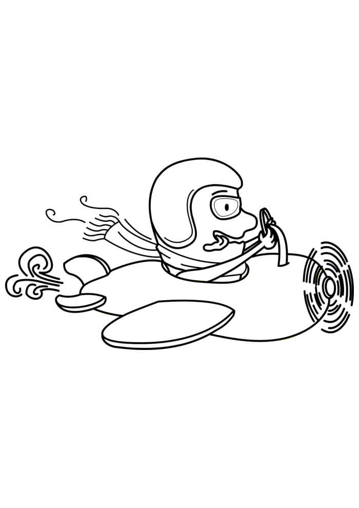 Desenho de Avião para imprimir