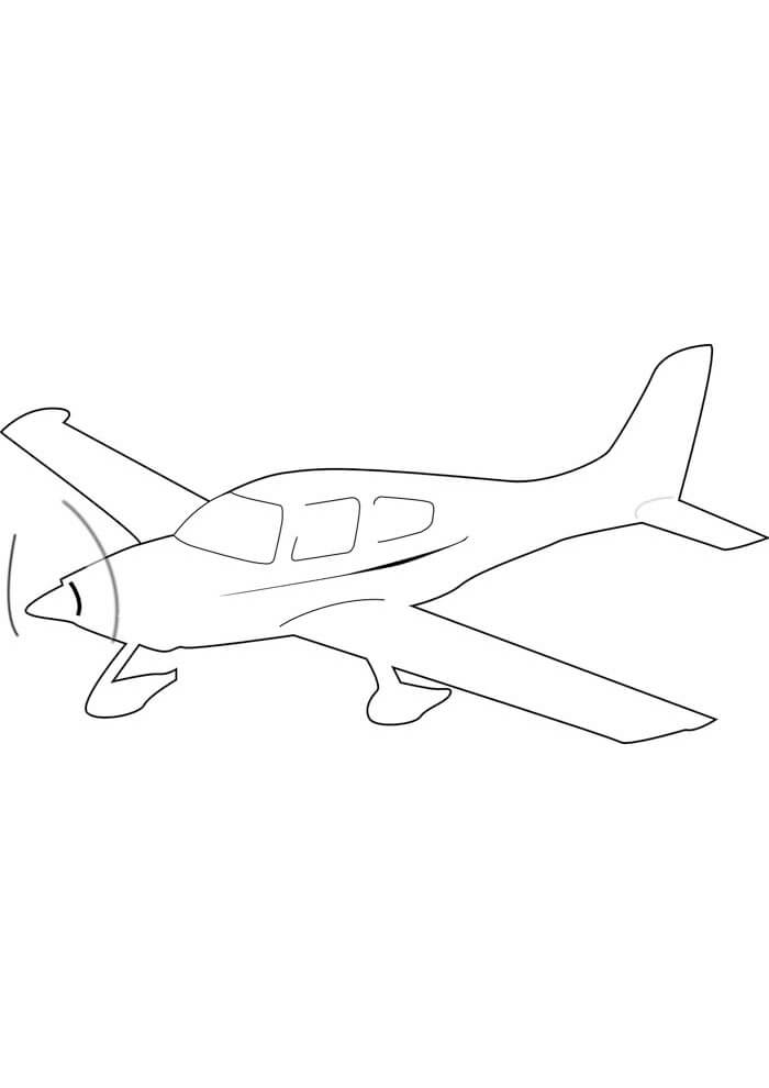 Desenho de Avião para imprimir