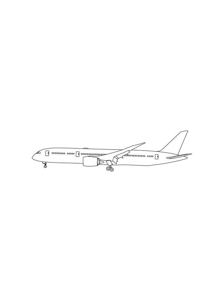 Desenho de Avião para imprimir