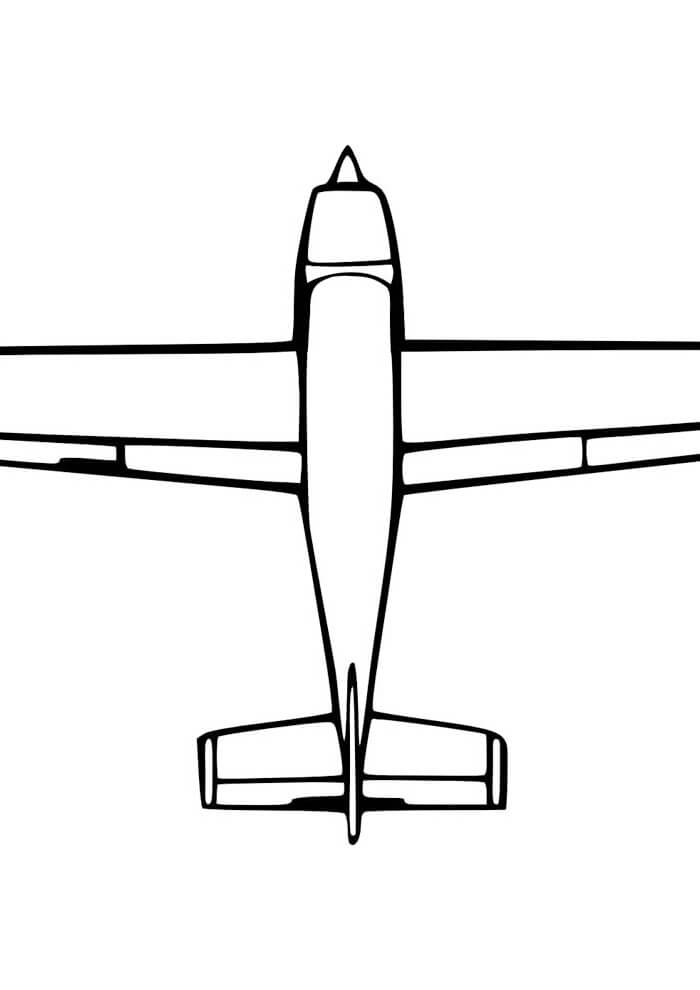 Desenho de Avião para imprimir