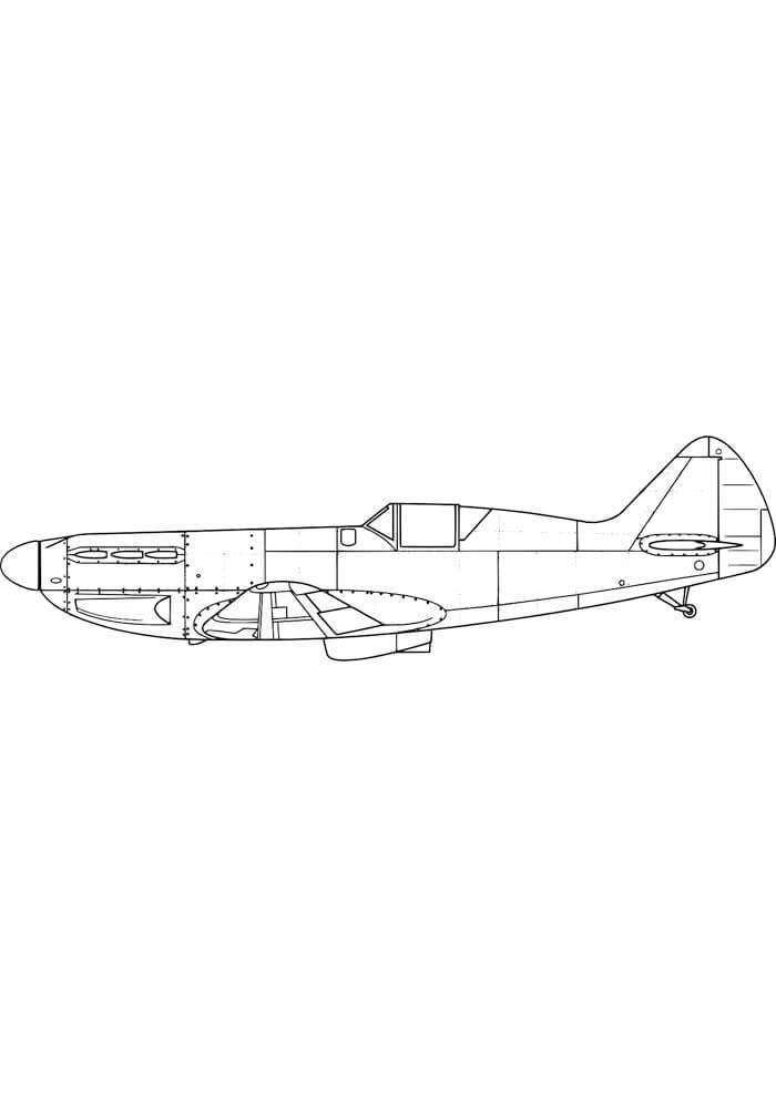 Desenho de Avião para imprimir