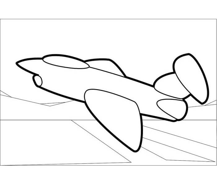 Desenho de Avião para imprimir