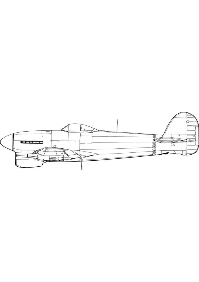 Desenho de Avião para imprimir