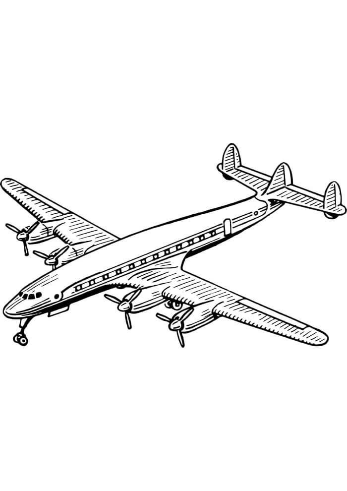 Desenho de Avião para imprimir