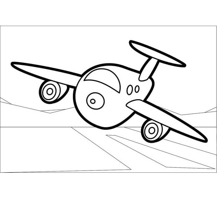 Desenho de Avião para imprimir