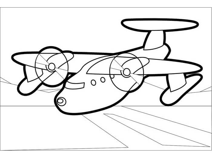 Desenho de Avião para imprimir