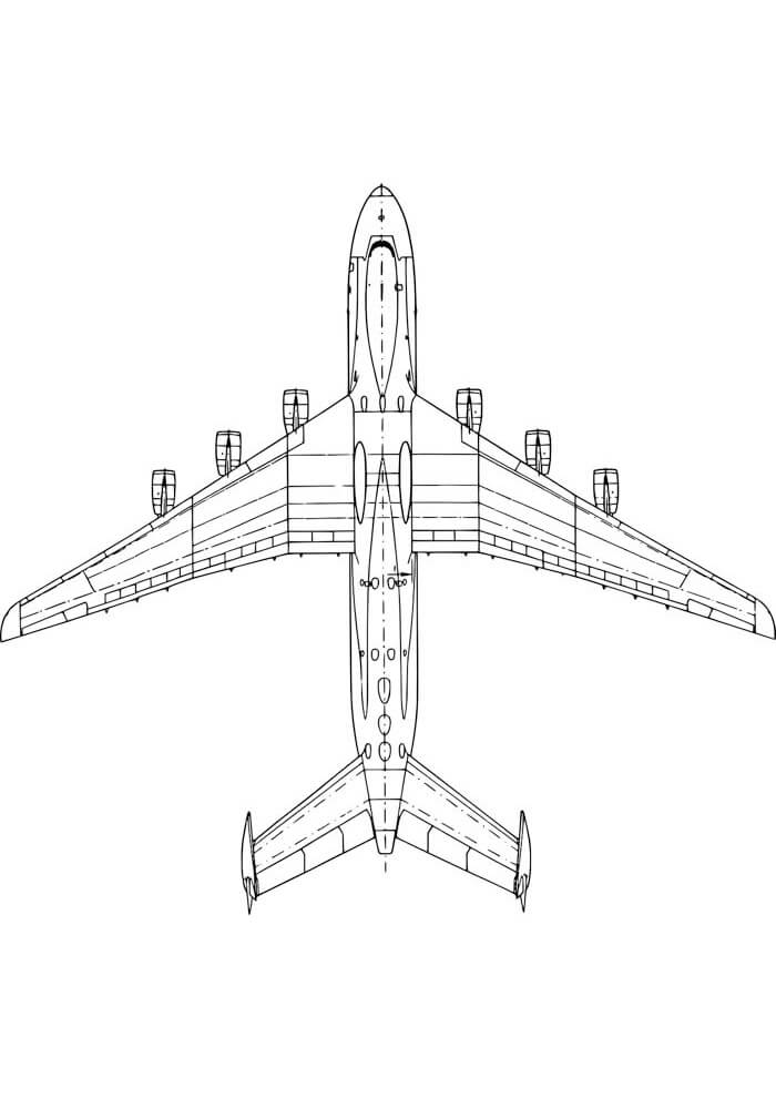 Desenho de Avião para imprimir
