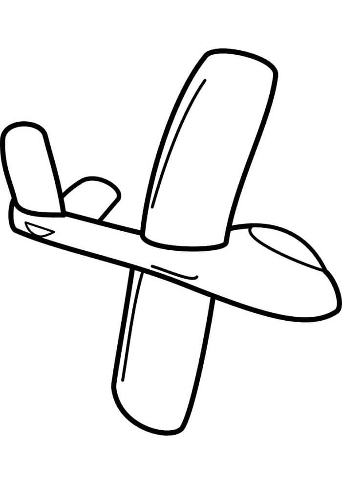 Desenho de Avião para imprimir