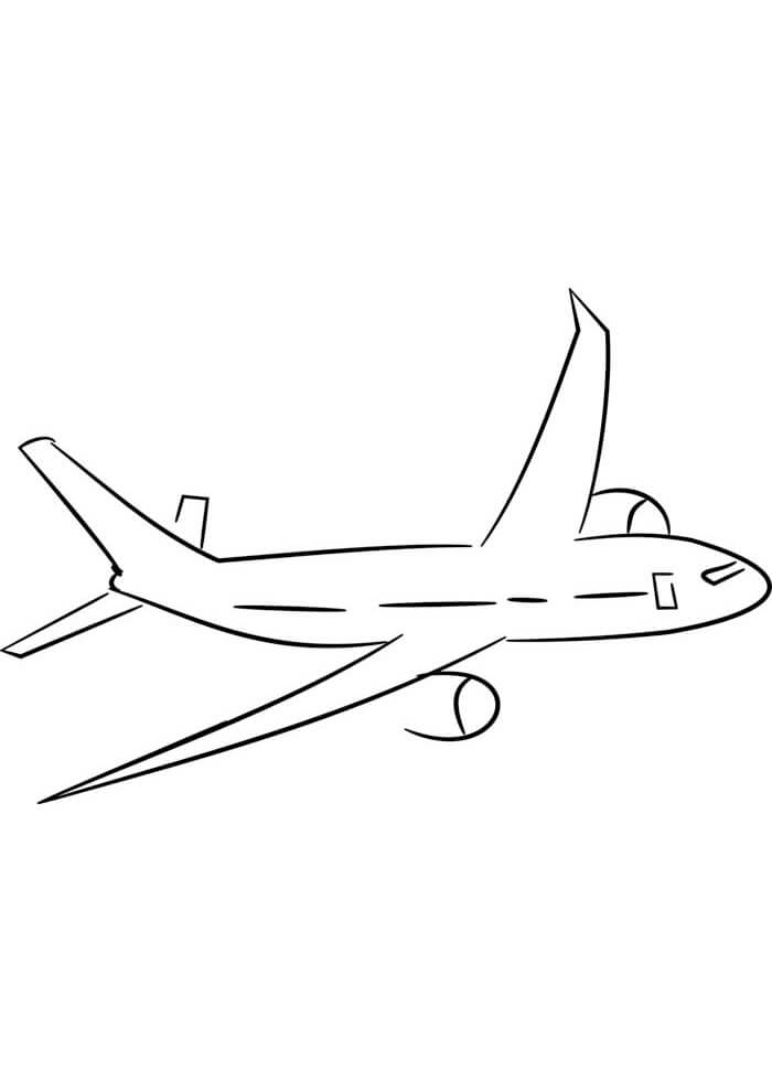 Desenho de Avião para imprimir