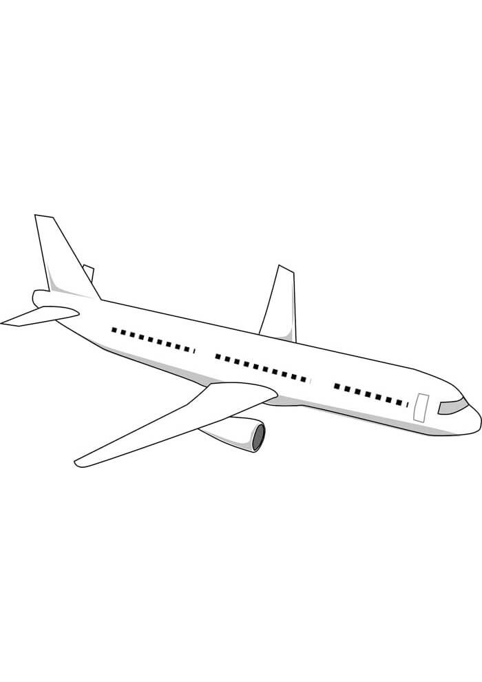Desenho de Avião para imprimir