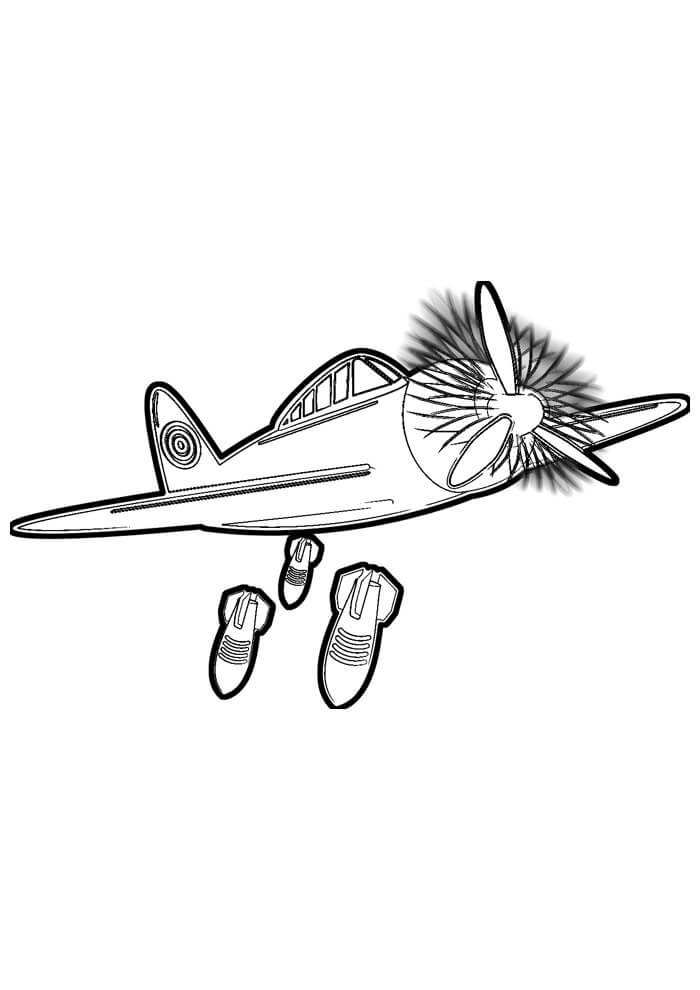 Desenho de Avião para imprimir