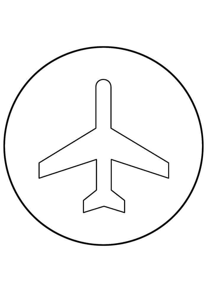 Desenho de Avião para imprimir