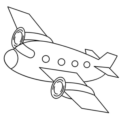 Desenho de Avião para imprimir