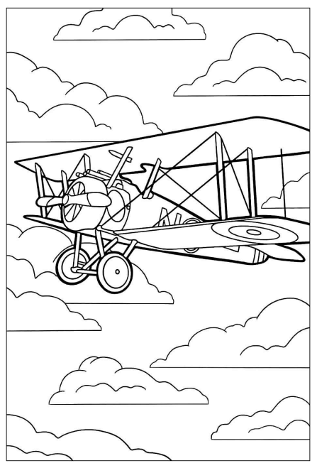 Desenho de Avião para imprimir