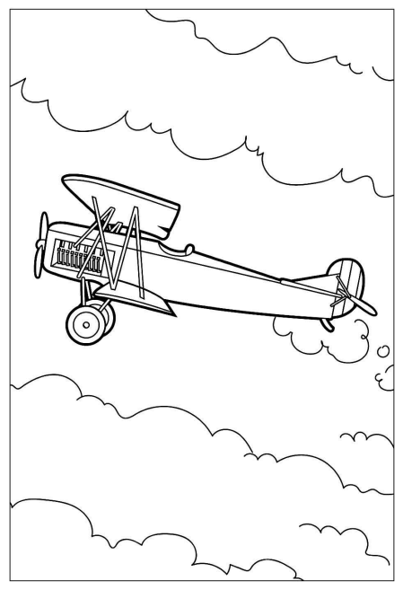Desenho de Avião para imprimir