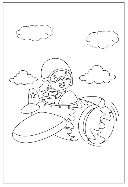 Desenho de Avião para imprimir