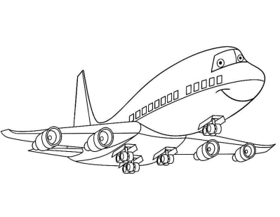Desenho de Avião para imprimir