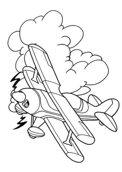 Desenho de Avião para imprimir