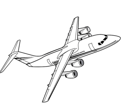Desenho de Avião para imprimir
