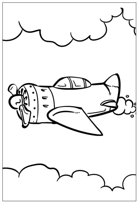 Desenho de Avião para imprimir