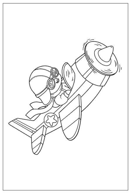 Desenho de Avião para imprimir