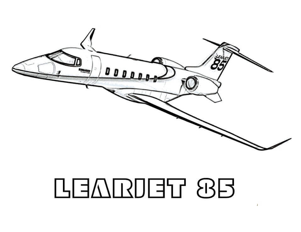 Desenho de Avião para imprimir
