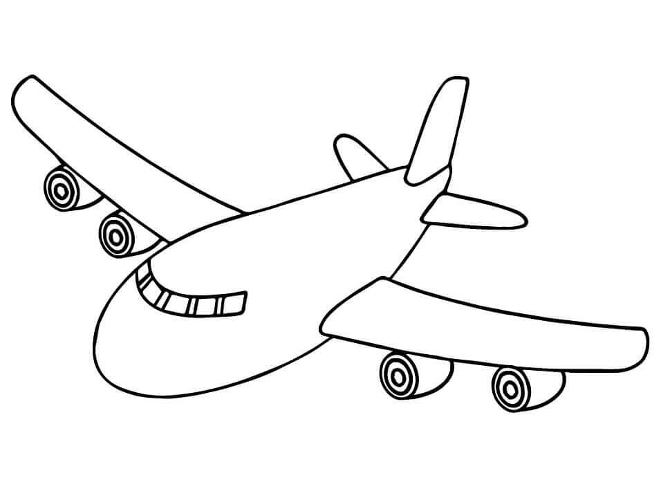 Desenho de Avião para imprimir