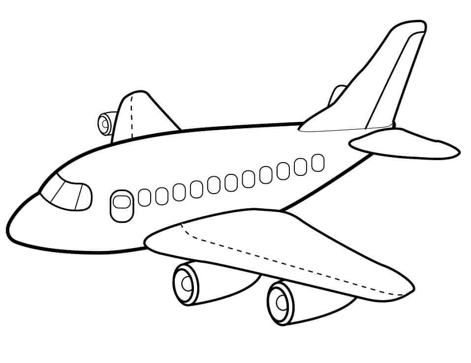 Desenho de Avião para imprimir