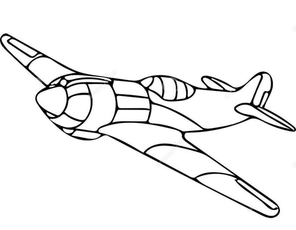 Desenho de Avião para imprimir