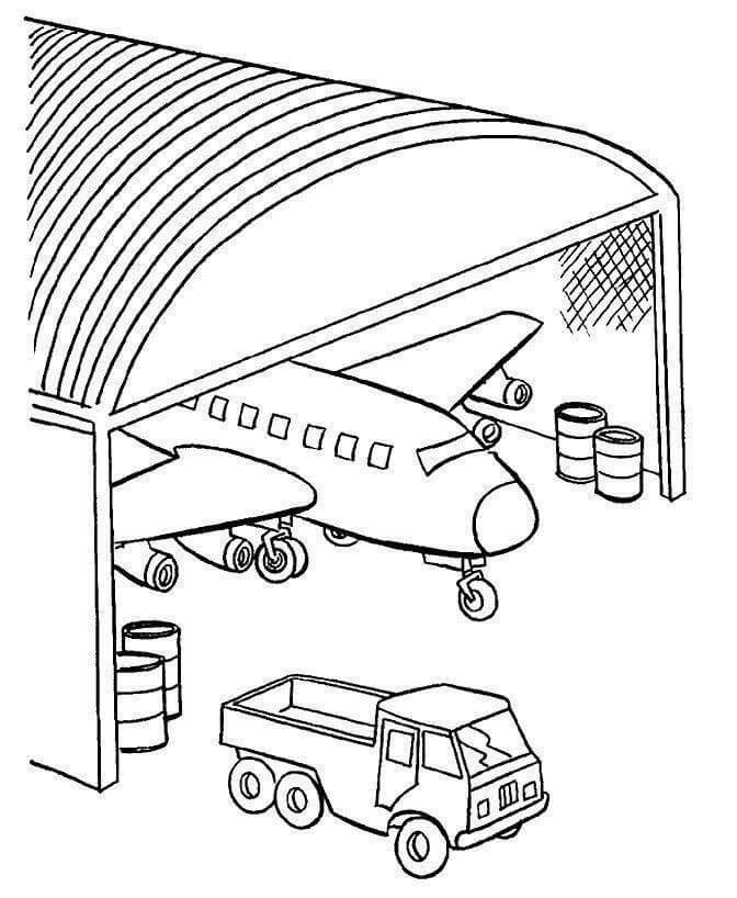 Desenho de Avião para imprimir