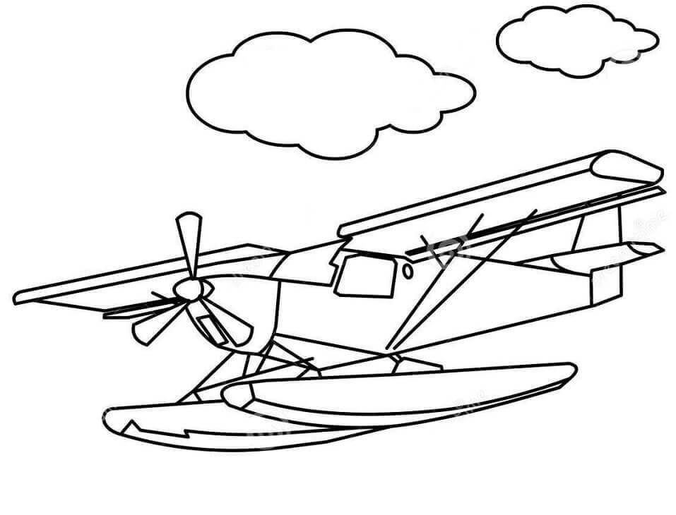 Desenho de Avião para imprimir