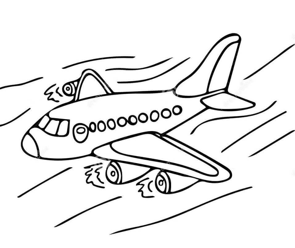 Desenho de Avião para imprimir