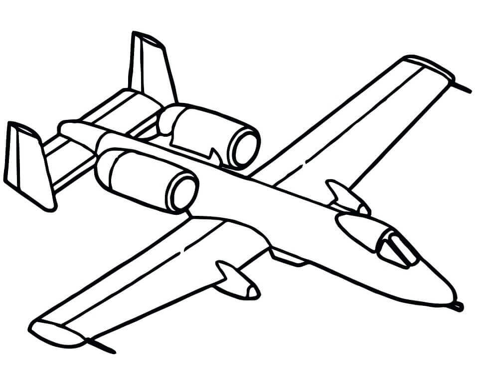 Desenho de Avião para imprimir
