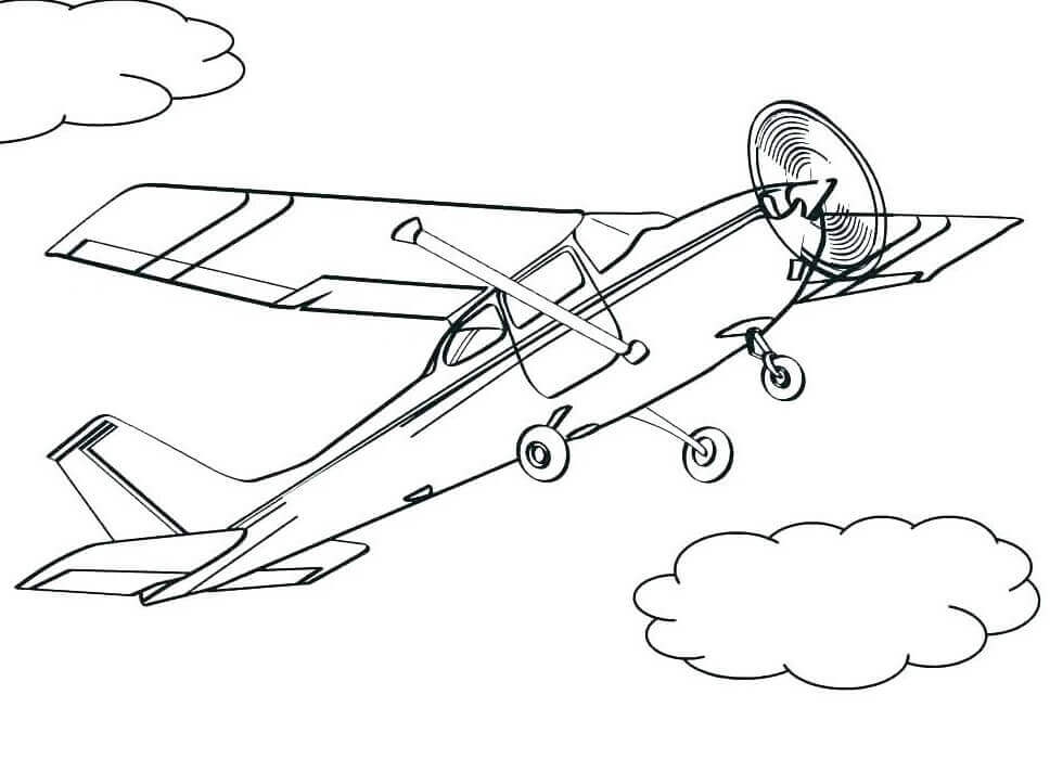 Desenho de Avião para imprimir