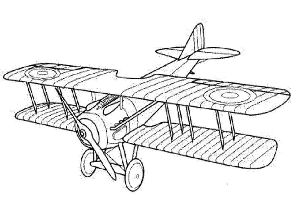 Desenho de Avião para imprimir
