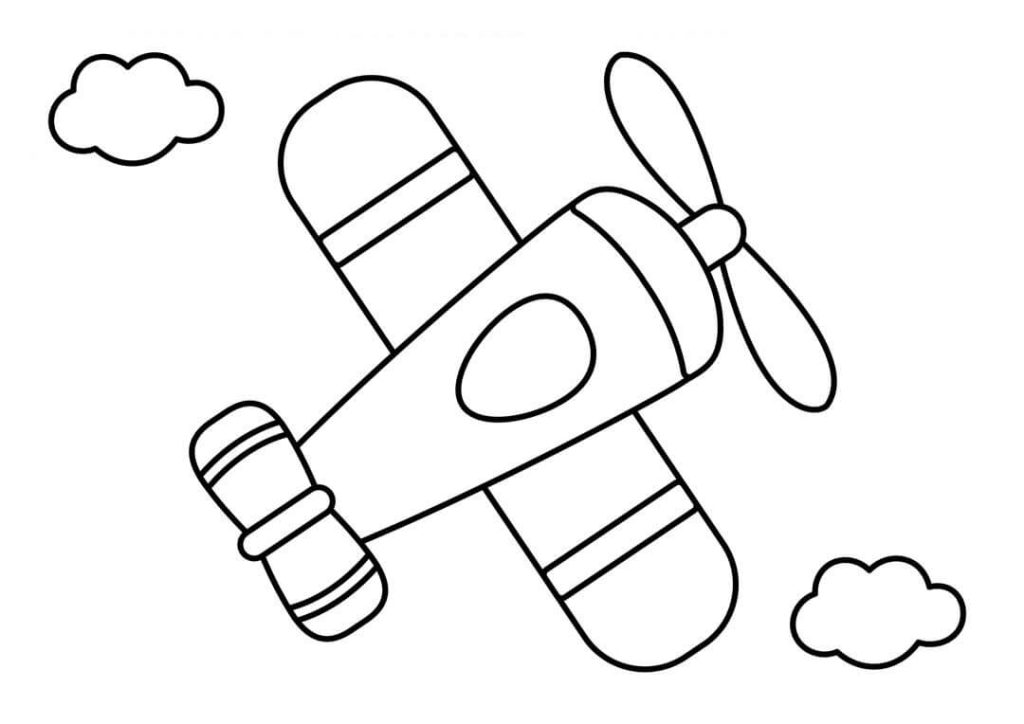Desenho de Avião para imprimir