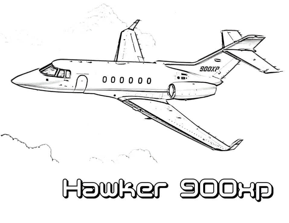 Desenho de Avião para imprimir