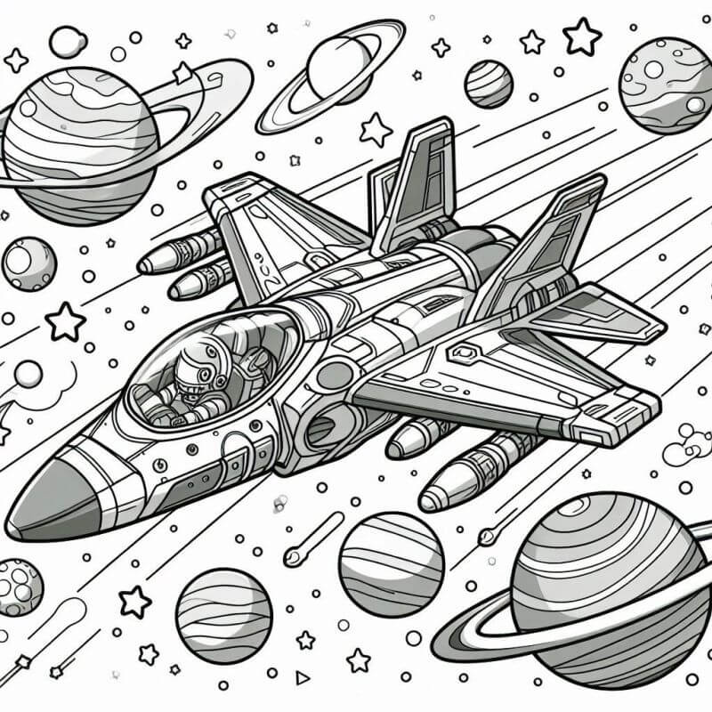 Desenho de Avião para imprimir