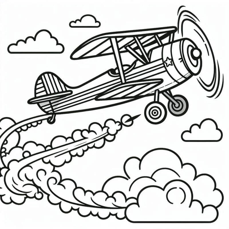 Desenho de Avião para imprimir
