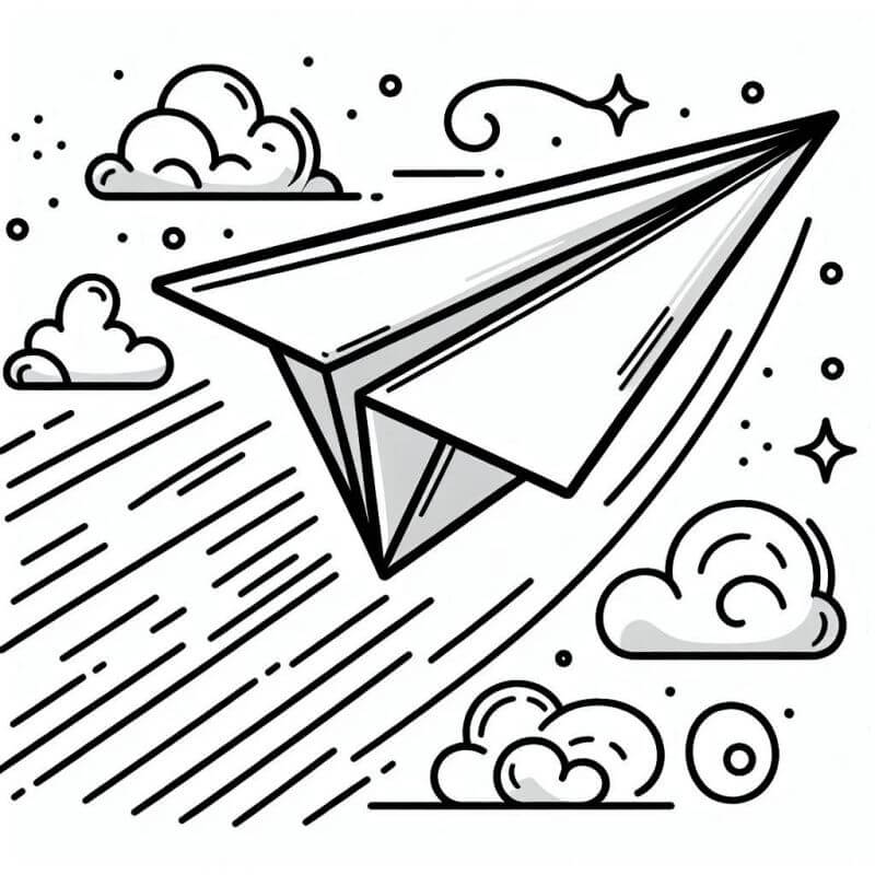 Desenho de Avião para imprimir