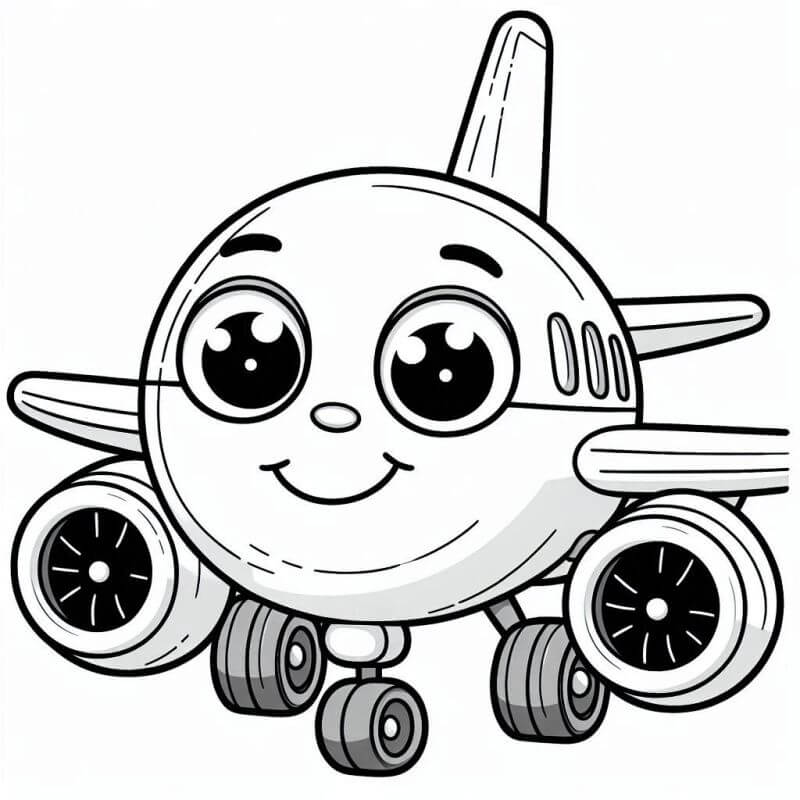 Desenho de Avião para imprimir